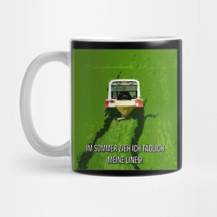 Harvest Time Farmer Lines Motif Mug